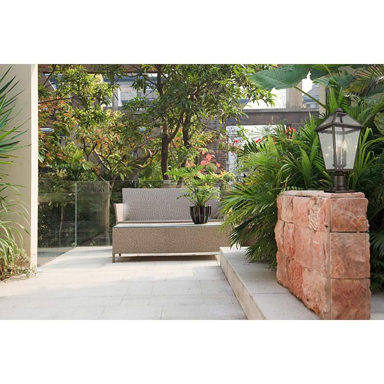 Image 1 Talbot 22" High Oil-Rubbed Bronze Outdoor Pier Light in scene