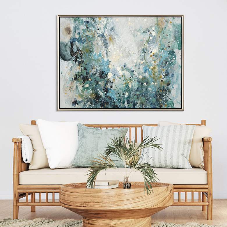 Image 1 Unlimited Joy 50" High Wood Framed Giclee Canvas Wall Art in scene
