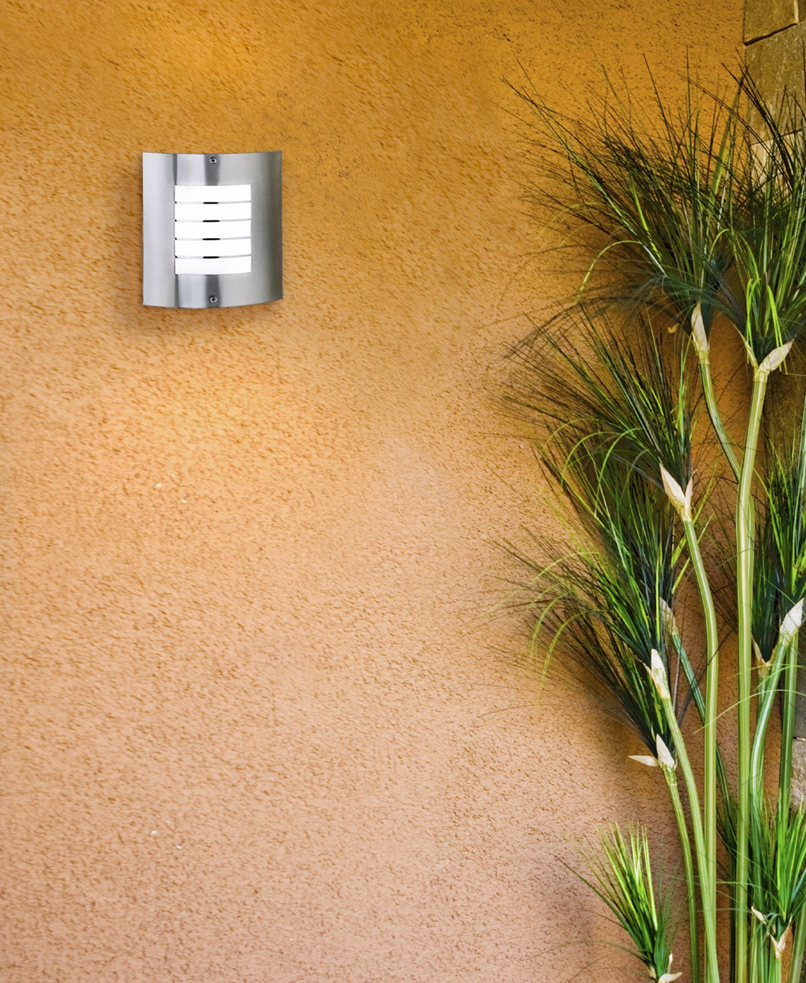 Image 1 Kichler Contemporary Brushed Nickel 10 1/2" Outdoor Light in scene