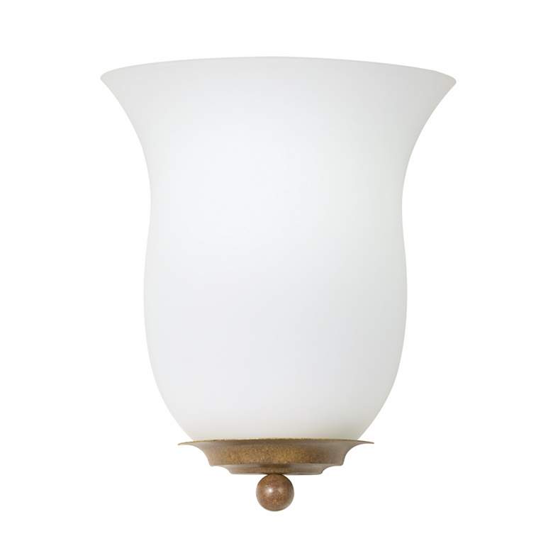 Image 1 70541 - Cafe Latte Frosted Glass Wall Sconce