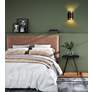 1_Harlech 12 3/4" High Bronze Rubbed Brass ADA Wall Sconce in scene
