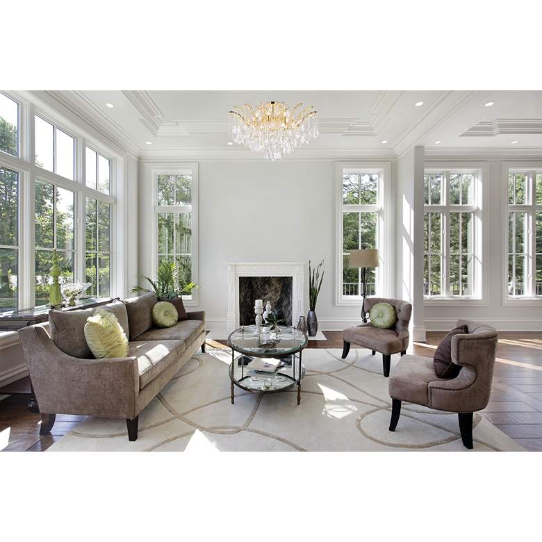 Image 1 Maria Theresa 36" Wide Gold Ceiling Light in scene