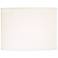 71170 - White Sandstone Line Fabric Oval Ellipse Lamp Shade