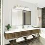 1_Belmont 36" Wide Polished Brass 5-Light Bath Light in scene