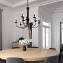 1_Estate 30" Wide Black 9-Light Candle Chandelier in scene