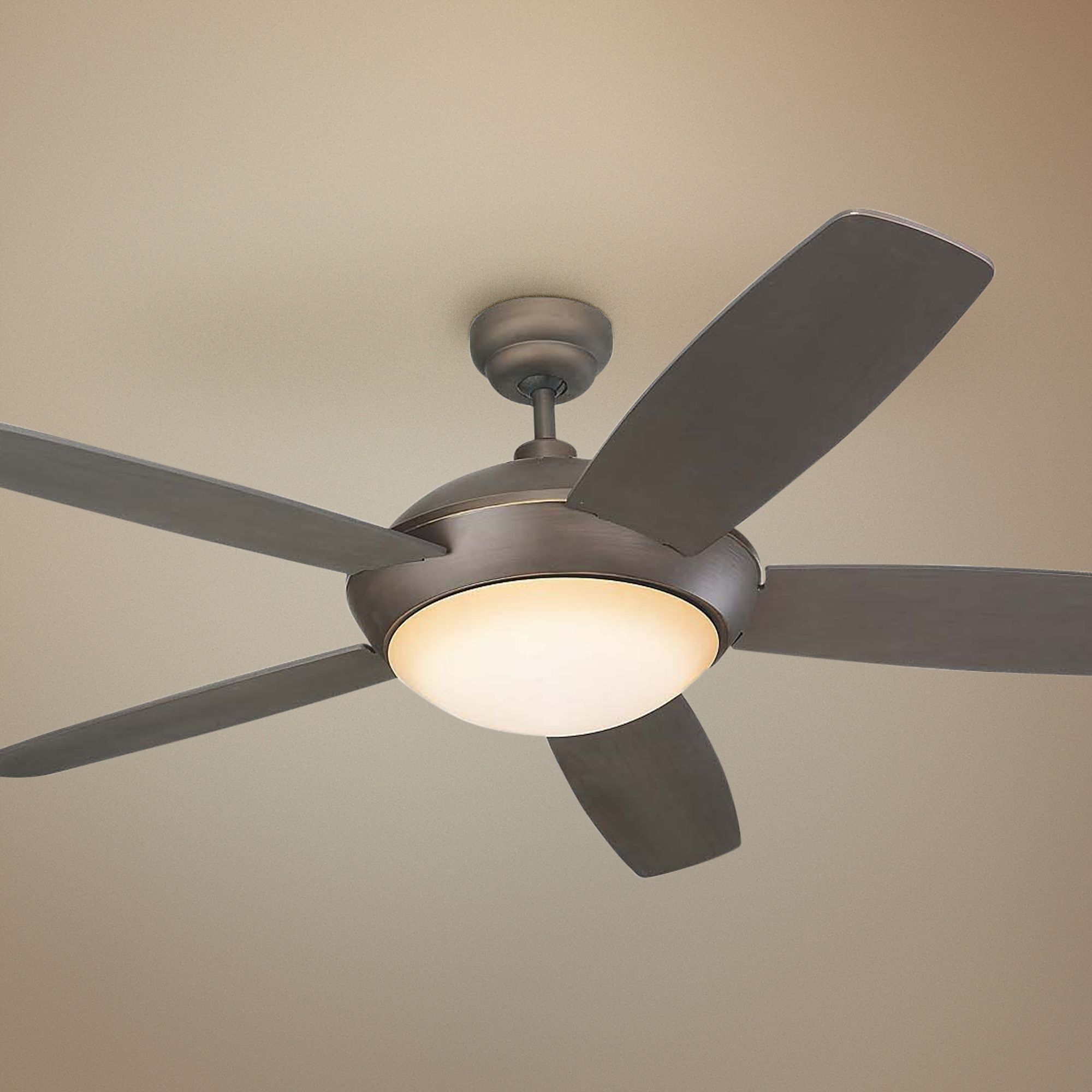 52 Monte Carlo Discus Ornate Roman Bronze Led Ceiling Fan