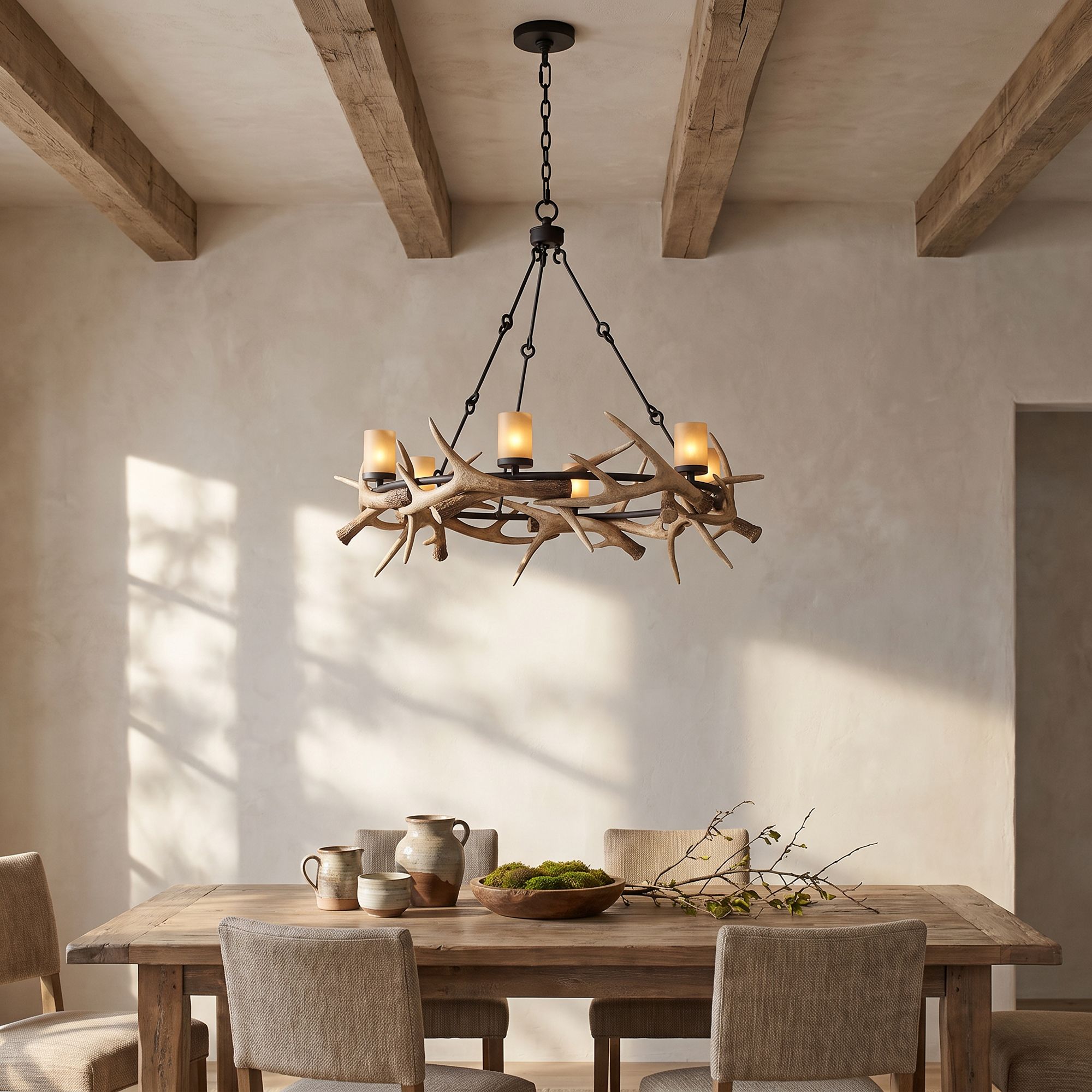 Watch A Video About the Antler Lodge Rustic LED Chandelier