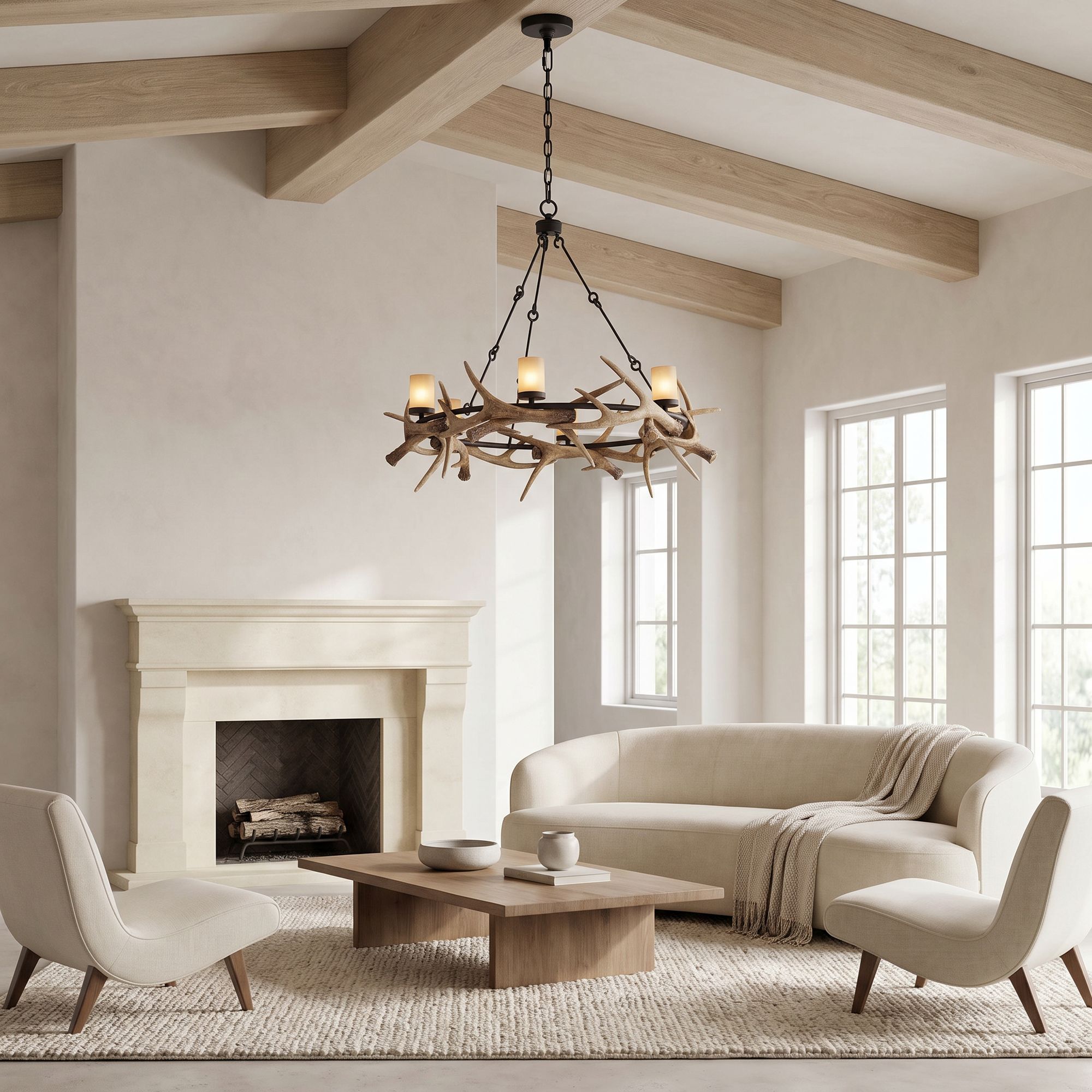 Watch A Video About the Antler Lodge Rustic LED Chandelier
