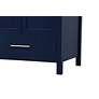 6_72 in. Blue Double Sink Bathroom Vanity w/ White Calacatta Quartz Top more views