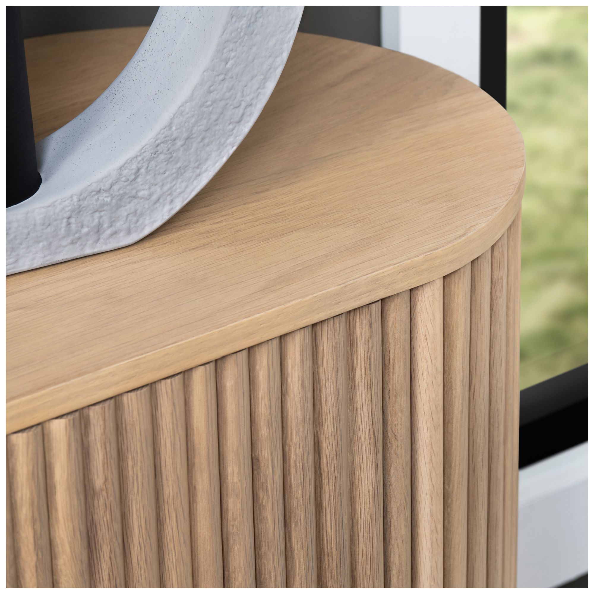 Image 6 72 in. Brown Solid Wood 4 Door Media Credenza_Sideboard more views