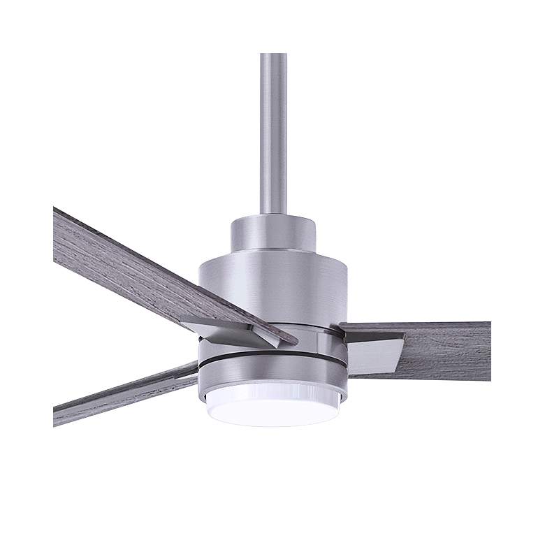 Image 2 72" Alessandra Brushed Nickel and Barnwood LED Ceiling Fan more views
