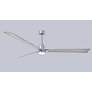 4_72" Alessandra Brushed Nickel and Barnwood LED Ceiling Fan more views