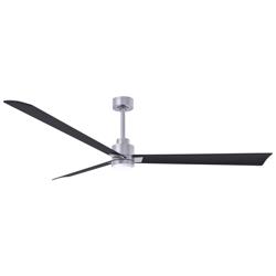 72&quot; Alessandra Brushed Nickel and Black LED Ceiling Fan