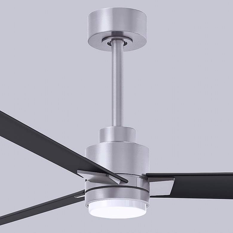 Image 7 72" Alessandra Brushed Nickel and Black LED Ceiling Fan more views