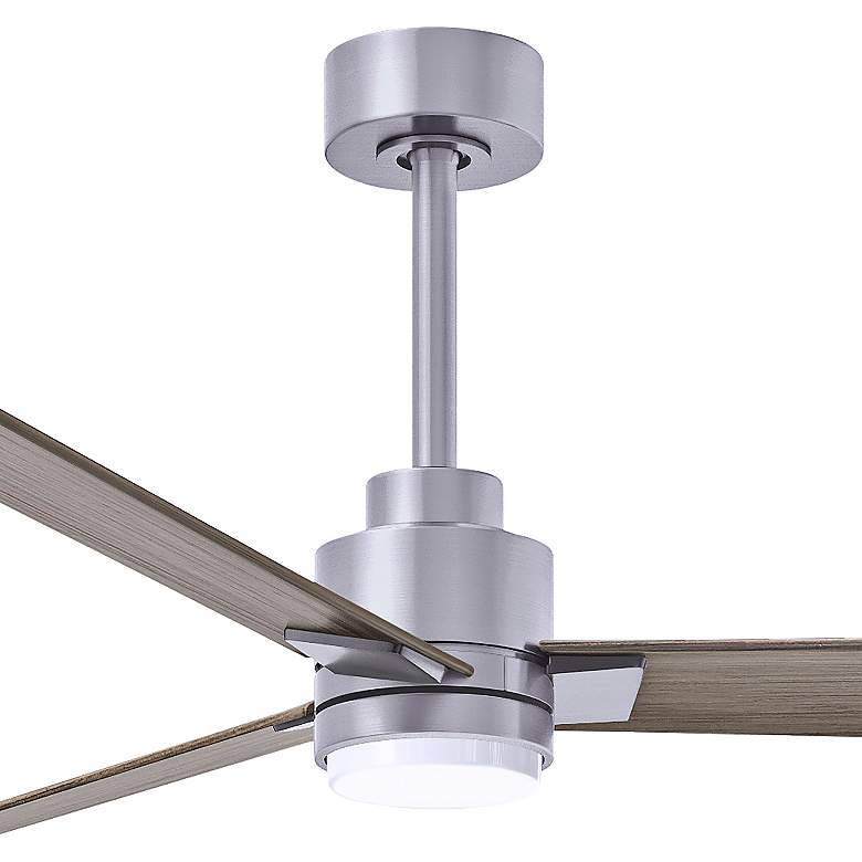 Image 2 72" Alessandra Brushed Nickel and Gray Ash LED Ceiling Fan more views