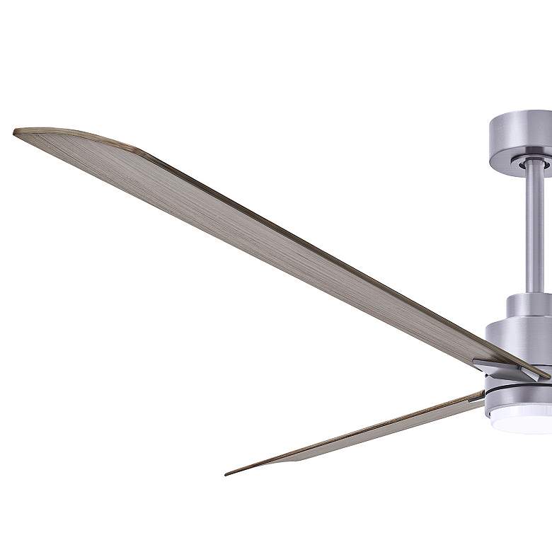 Image 3 72" Alessandra Brushed Nickel and Gray Ash LED Ceiling Fan more views
