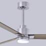 7_72" Alessandra Brushed Nickel and Gray Ash LED Ceiling Fan more views