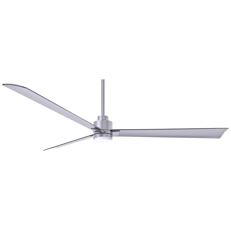 Image 1 72 inch Alessandra Brushed Nickel and Nickel LED Ceiling Fan