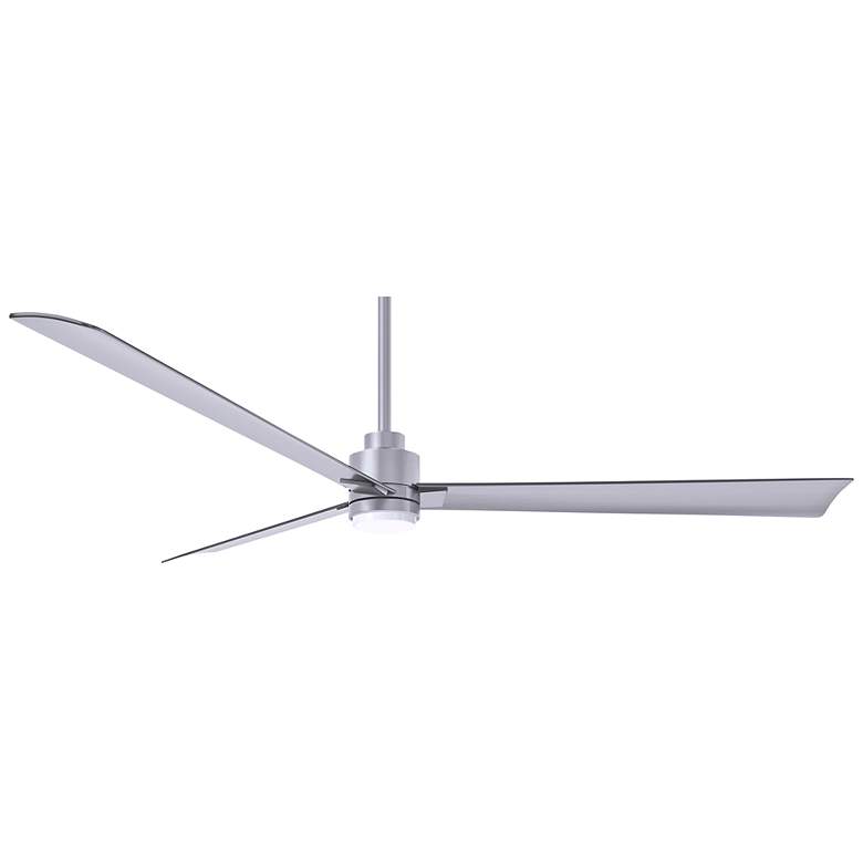 Image 1 72" Alessandra Brushed Nickel and Nickel LED Ceiling Fan