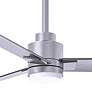 72" Alessandra Brushed Nickel and Nickel LED Ceiling Fan