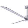4_72" Alessandra Brushed Nickel and Nickel LED Ceiling Fan more views