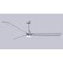 6_72" Alessandra Brushed Nickel and Nickel LED Ceiling Fan more views