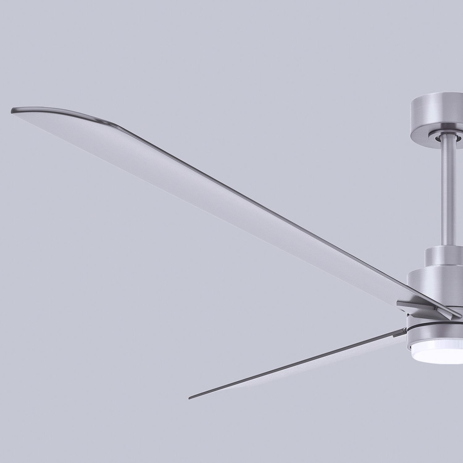 72" Alessandra Brushed Nickel and Nickel LED Ceiling Fan