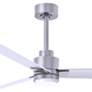 3_72" Alessandra Brushed Nickel and White LED Ceiling Fan more views