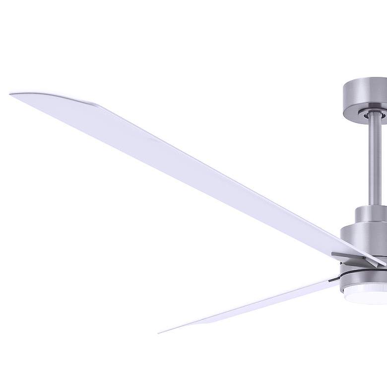 Image 4 72" Alessandra Brushed Nickel and White LED Ceiling Fan more views