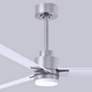 7_72" Alessandra Brushed Nickel and White LED Ceiling Fan more views