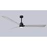 6_72" Alessandra Matte Black and Barnwood LED Ceiling Fan more views