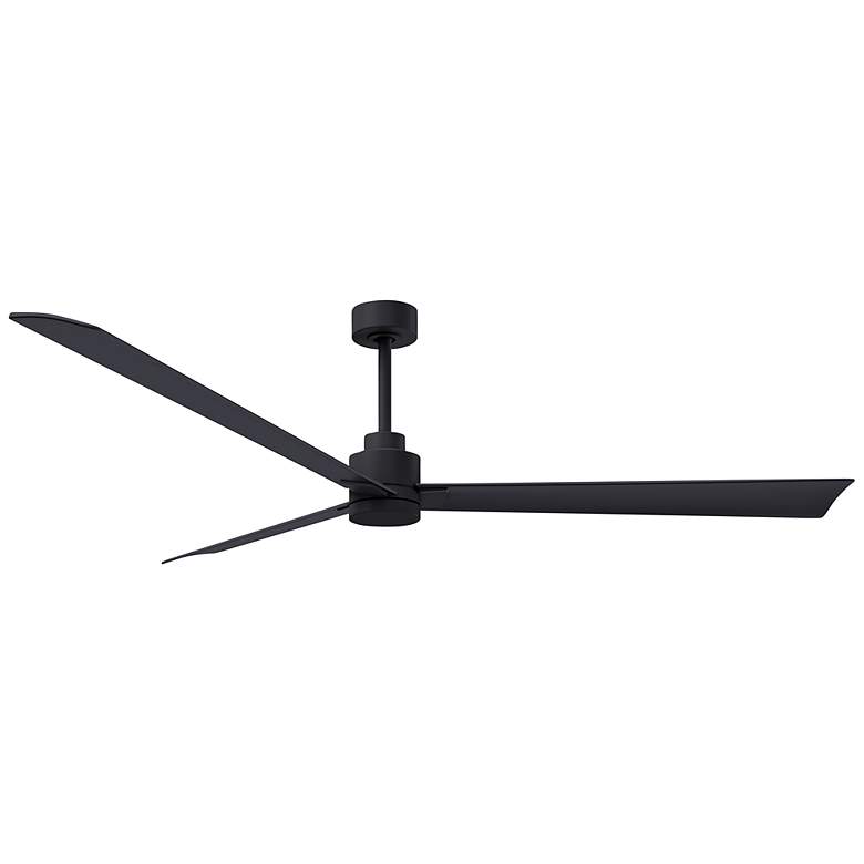 Image 1 72 inch Alessandra Matte Black and Matte Black Ceiling Fan