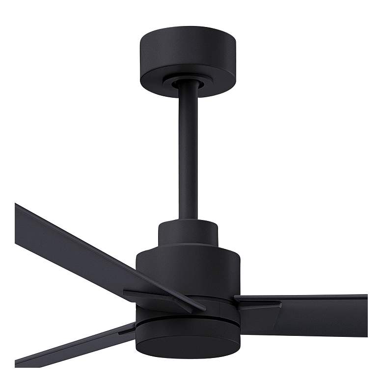 Image 2 72" Alessandra Matte Black and Matte Black Ceiling Fan more views