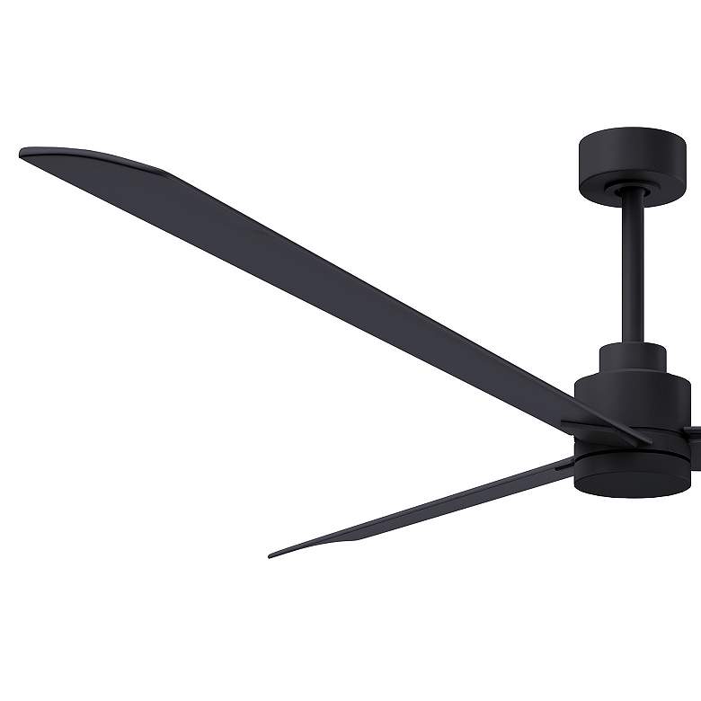 Image 4 72" Alessandra Matte Black and Matte Black Ceiling Fan more views