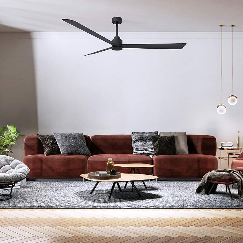 Image 5 72" Alessandra Matte Black and Matte Black Ceiling Fan more views
