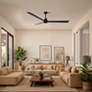 7_72" Alessandra Matte Black and Matte Black Ceiling Fan more views