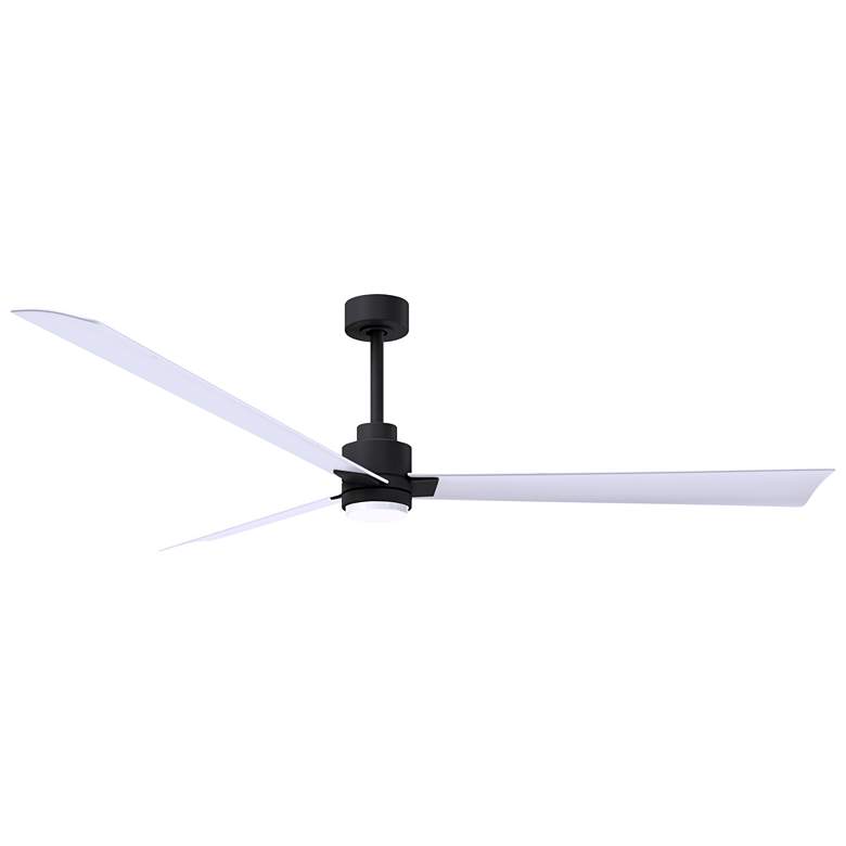 Image 1 72 inch Alessandra Matte Black and Matte White LED Ceiling Fan
