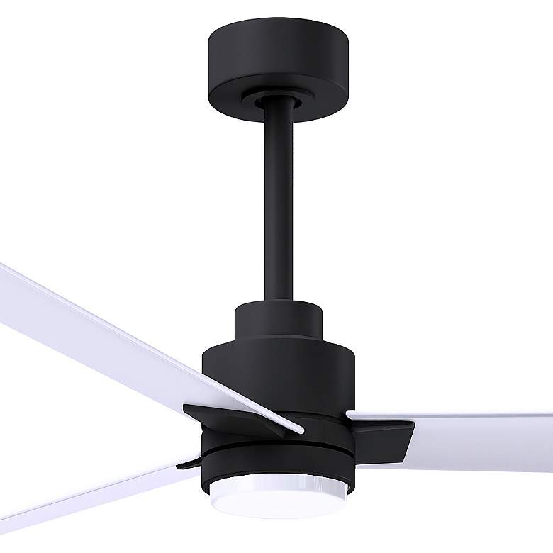 Image 3 72" Alessandra Matte Black and Matte White LED Ceiling Fan more views