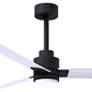 3_72" Alessandra Matte Black and Matte White LED Ceiling Fan more views