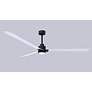 72" Alessandra Matte Black and Matte White LED Ceiling Fan