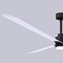 72" Alessandra Matte Black and Matte White LED Ceiling Fan