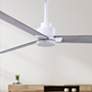 4_72" Alessandra Matte White and Barnwood Ceiling Fan more views