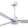 3_72" Alessandra Matte White and Brushed Nickel Ceiling Fan more views