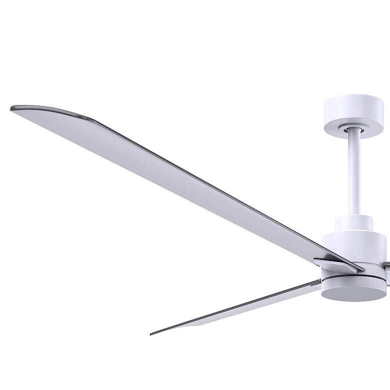 Image 4 72" Alessandra Matte White and Brushed Nickel Ceiling Fan more views