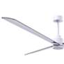 4_72" Alessandra Matte White and Brushed Nickel Ceiling Fan more views