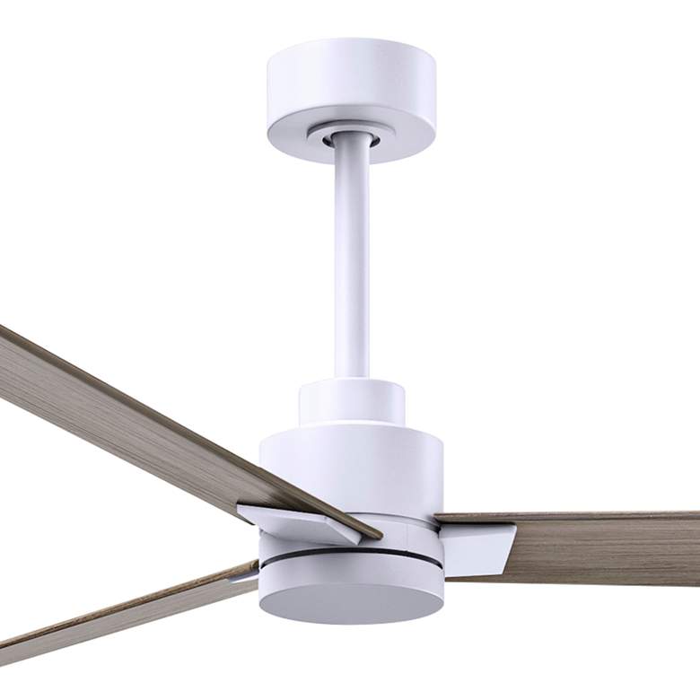 Image 4 72" Alessandra Matte White and Gray Ash Ceiling Fan more views