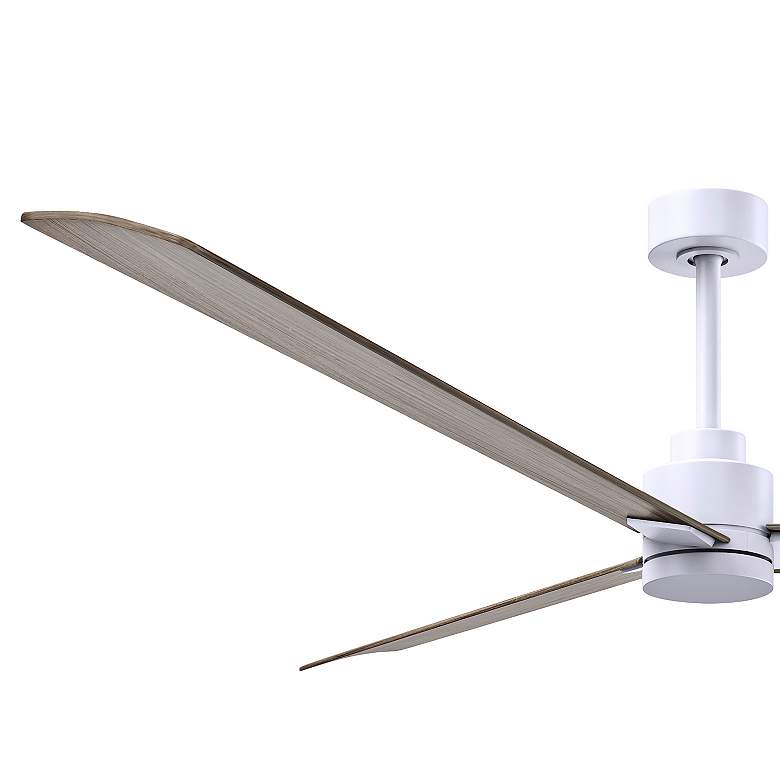 Image 5 72" Alessandra Matte White and Gray Ash Ceiling Fan more views