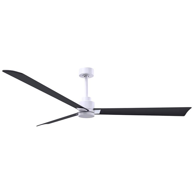 Image 1 72" Alessandra Matte White and Matte Black Ceiling Fan