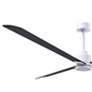 4_72" Alessandra Matte White and Matte Black Ceiling Fan more views