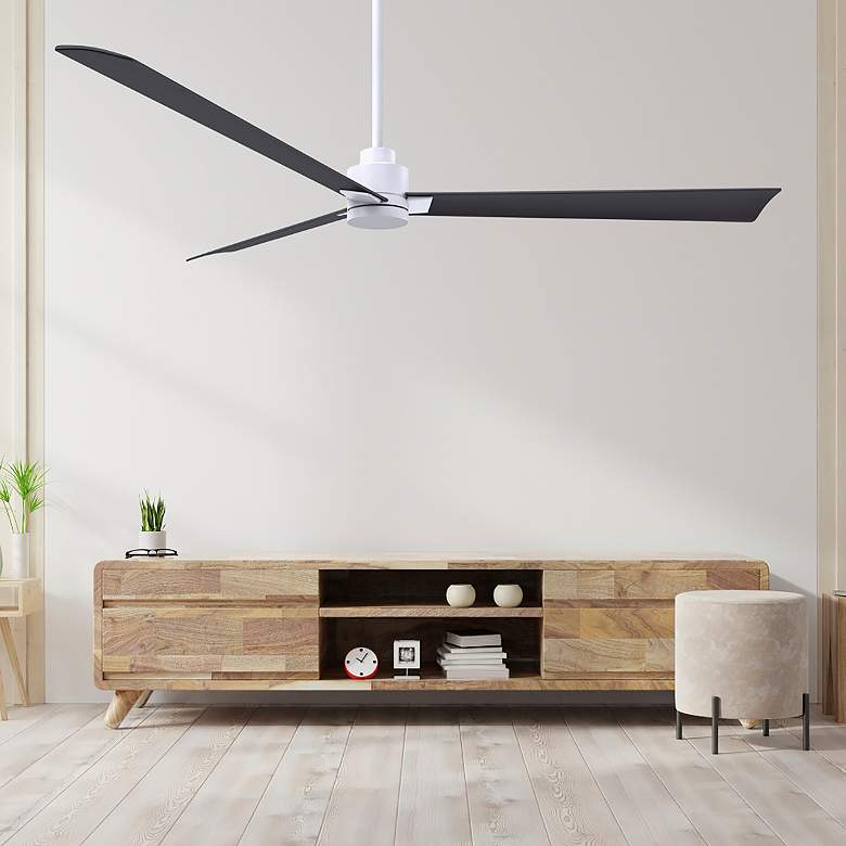 Image 5 72" Alessandra Matte White and Matte Black Ceiling Fan more views